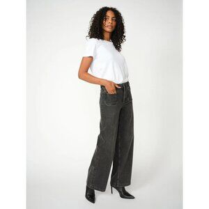 NEW Mos Mosh Jeans Women W 25 Long Colette Regent Gray Black Zipper Fly